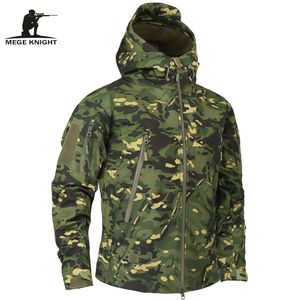 Herenjacks Mege Brand Kleding Autumn Heren Militair Camouflage Fleece Jacket Army Tactical Clothing Multicam mannelijke camouflage windbreakers 230210