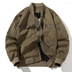 Vestes pour hommes Bomber de style américain pour hommes Printemps et automne Mode décontractée Brodé Col montant Baseball