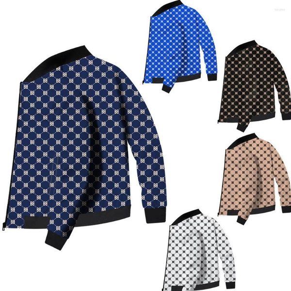 Chaquetas para hombre, chaqueta informal de negocios para hombre, abrigo deportivo con cremallera y cuello levantado para otoño y primavera, chaqueta de alta calidad para hombre