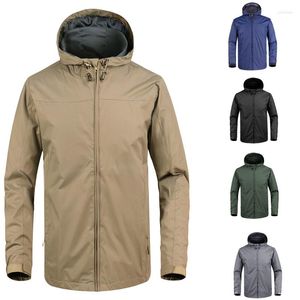 Hommes Vestes Hommes Camping Randonnée Veste Printemps Automne En Plein Air Trench Imperméable Tactique Manteau Soleil-Protecteur Respirant