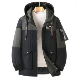 Herenjacks herenjas groot formaat 8xl winter katoenen gevotneerde jas oversize echtgenoot hood parka bovenkleding dikke warme windbreaker mannetje