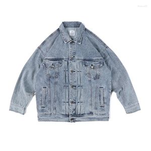 Herenjassen Herenmode Oversized hiphop-jeansjas Loose Fit Y2K-stijl spijkerjas High Street Washed Cowboy Bovenkleding Tops