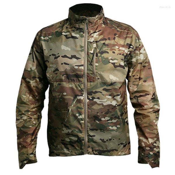 Chaquetas para hombre, deportes al aire libre, protección solar, cortavientos militar fino, impermeable, secado rápido, capa superior transpirable