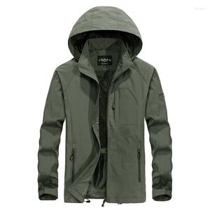 Herenjacks Heren Windscheper Waterdichte Militaire Militaire Haped Water Proof Wind Breaker Casual Coat Male herfst Outdoor