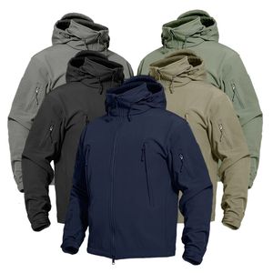 Hommes Vestes Hommes Airsoft Tactique Vestes Soft Shell Peau De Requin Multi-poches Veste Chaude Militaire US Forces Spéciales Armée Hommes Manteaux Plus La Taille 230325