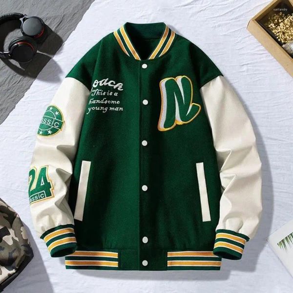 Jackets masculinas para hombres de béisbol