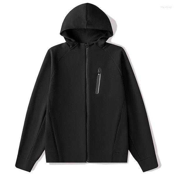 Jackets para hombres hombres chaqueta con capucha negra de gran tamaño xxxl caki deportes cremallera con cremallera de manga larga