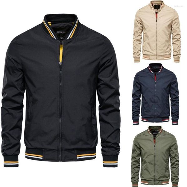 Chaquetas para hombres para hombres chaqueta bombardero abrigos de vuelo primavera otoño sprinting breakbreaker hip hop hop coreano de moda de moda de moda coreana