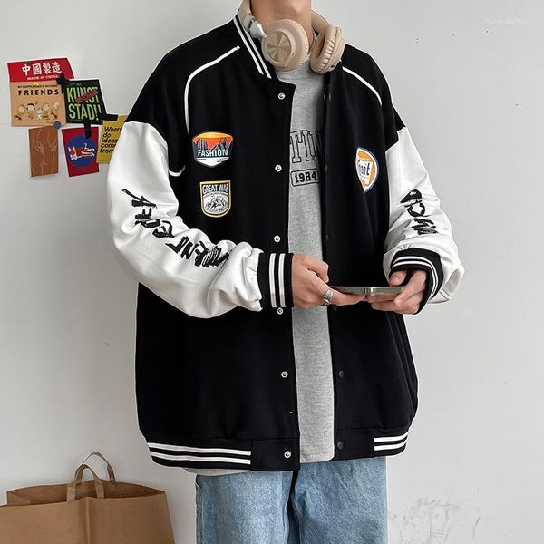 Vestes pour hommes Hommes Bomber Veste Vol Manteaux Printemps Automne Broderie Coupe-Vent Hip Hop Coréen Casual Mode Trench Vêtements