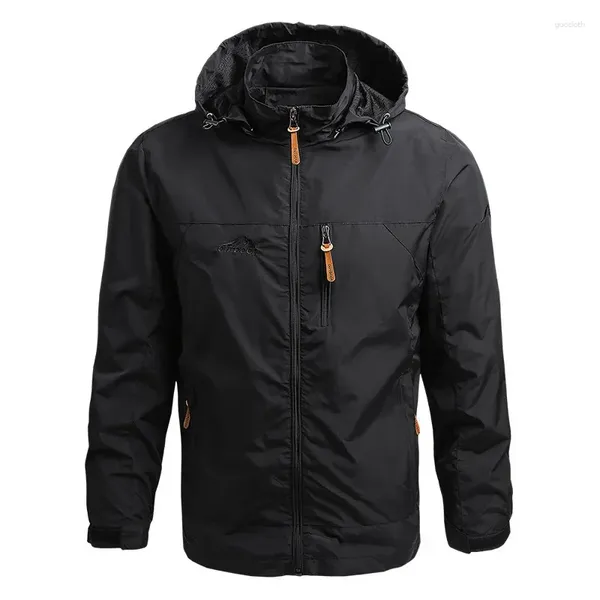 Chaquetas para hombres Hombres Casual Cortavientos Invierno con capucha con capucha Chaqueta con cremallera Impermeable Militar Softshell Camping Abrigo Ropa de trabajo Hombre Ropa 7XL