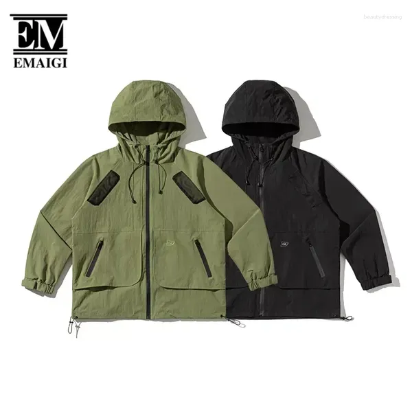 Vestes masculines Men Cityboy Mountain Outdoor Multi Pocket étanche à capuche Femme Femme Spring Auteur d'automne Streetwear Extérieur