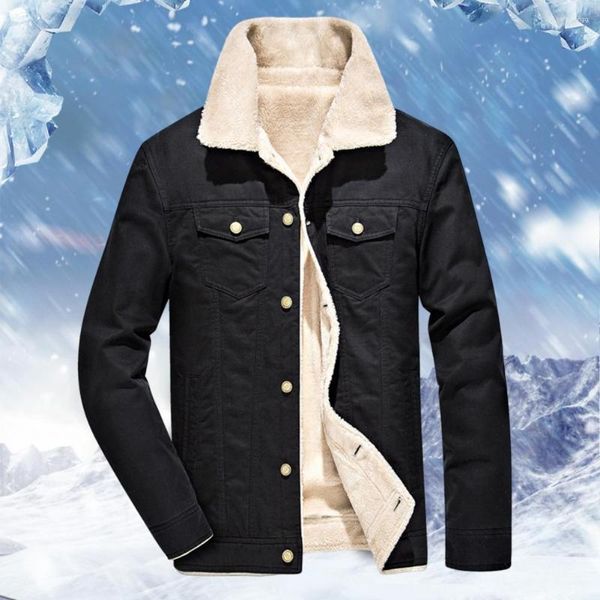 Chaquetas para hombres Hombres Denim Abrigos de invierno Fleece Jeans cálidos Alta calidad Moda casual masculina 6XL