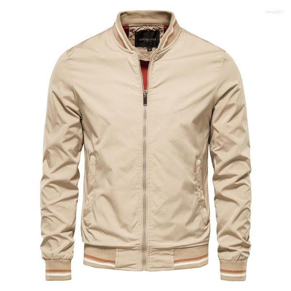 Chaquetas para hombre, chaqueta de moda para hombre, abrigos de bombardero cortavientos informales, primavera otoño 2023, impermeables para exteriores, ajustados XXXL