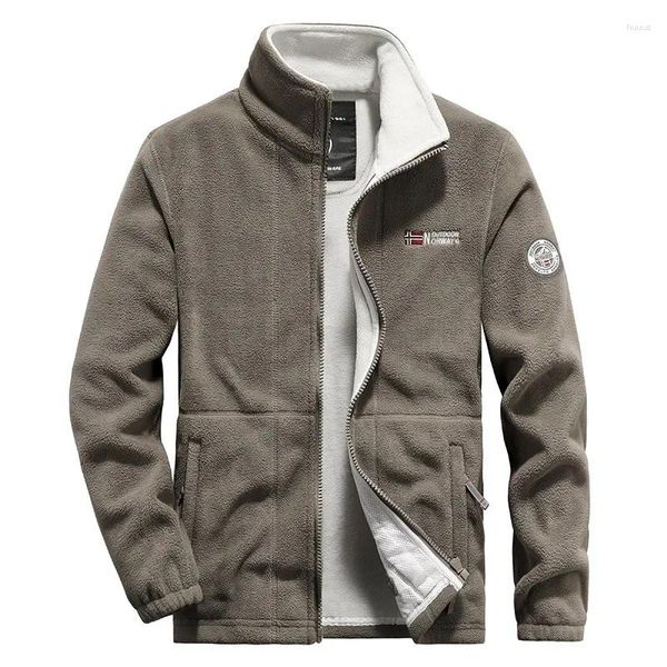 Chaquetas para hombres Hombres Chaqueta de lana Bolsillos Espesar Polar Abrigo a prueba de frío Abrigo de talla grande Abrigo de mujer Otoño Invierno Casual Outwear cálido