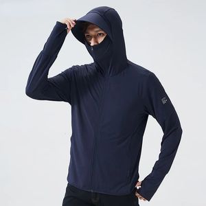 Jaquetas masculinas homens golf blusão proteção solar roupas upf 50 uv bloco capuz fino outerwear jaqueta de verão esporte camping pesca casaco de pele 231012