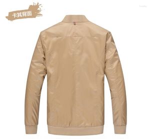 Vestes pour hommes Hommes Veste 2023 Automne Mince Mince Court Hommes Mode Col Montant Mâle Vêtements Chaqueta Hombre Grande Taille HJ624