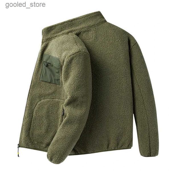 Chaquetas para hombres Chaqueta para hombres Otoño Invierno Abrigo de lana de cordero Chaqueta militar unisex Hombres Chaqueta de lana Cálida Cómoda Ropa de hombre vintage Q231109