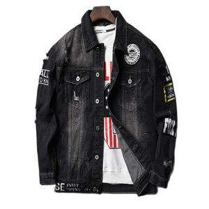 Vestes pour hommes Hommes Veste Manteau Trendy Marque Denim Top Qualité Mode Hommes Jean Bomber Coton Outwear Mâle Cowboy HipHopMen's Men'sMen's