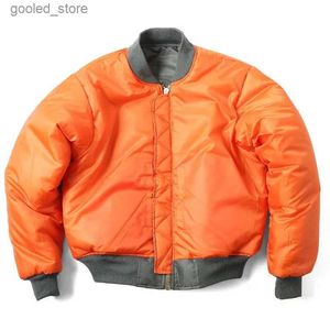 Vestes pour hommes Hommes MA1 Veste Hiver Extérieur Épais Qualité Nylon Américain Militaire Uniforme Femmes Manteau Mâle Bomber Vol Veste Q231110