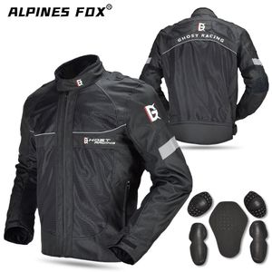 Chaquetas para hombres Hombres Motocicleta Armadura Chaqueta Abrigo Verano Invierno Cálido Masculino Moto Montar Reflectante Anti-colisión Moto Equipo de protección Chaqueta 230923