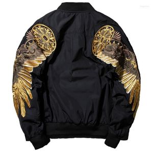 Herenjacks heren 2022 Spring herfst Men Black Army Green Borduurwerk Bomber Jacket Streetwear Brand-Clothing Flight Jacket1