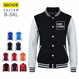 Chaquetas para hombres Chaqueta de uniforme de béisbol para hombres Chaqueta bordada impresa personalizada Letra Ropa de calle Campus Grupo Clase Uniforme Jaquetas 230810