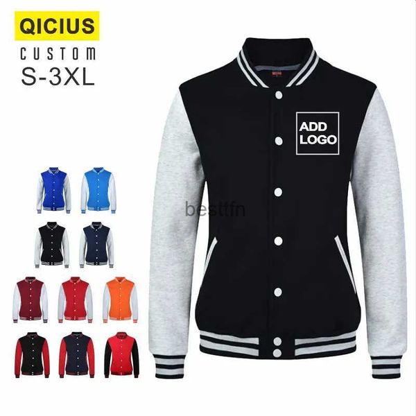 Vestes pour hommes Veste d'uniforme de baseball pour hommes Veste brodée imprimée personnalisée Lettre Street Vêtements Campus Group Class Uniforme JaquetasL231006