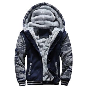 Herenjacks herenjack camouflage dikke winterjassen voor mannen fleece lange mouw jas man casual hoodies streetwear heren jassen 230818
