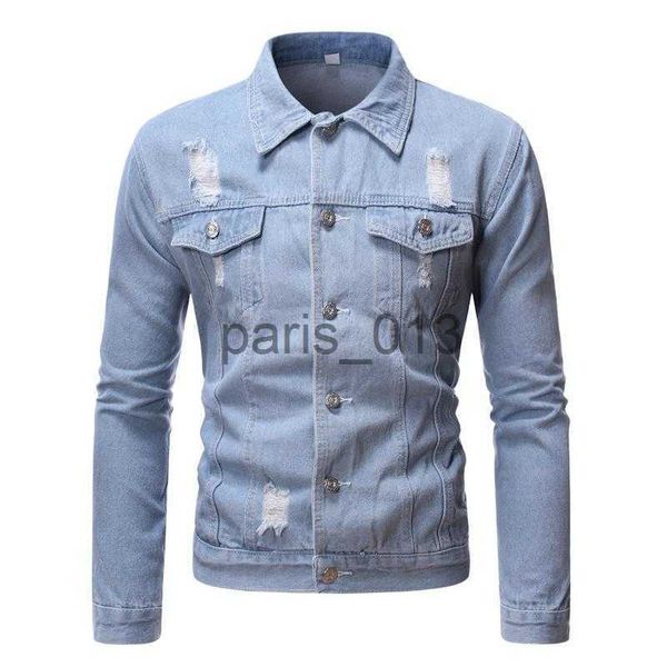 Men's Jackets Vestes pour hommes veste en jean courte mince Style décontracté rétro manteau hommes Hip Hop Blazer Streetwear pour hommes x0913 x0913 x0916