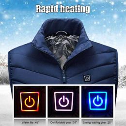 Chaquetas para hombres Chaquetas para hombres WJJDFC Chaleco con calefacción Chaqueta para hombres Mujeres Calefacción eléctrica Ropa de invierno cálida Usb Control térmico al aire libre Z230725