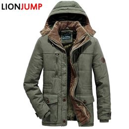 Herenjassen Vrijetijdskleding voor heren Fluwelen dikke warme jas Waterdichte fleece met capuchon Heren Outdoorjas Herenjassen Hoed Windjacks Parka Heren 220921