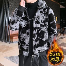 Vestes pour hommes manteaux épais de luxe pour hommes rembourré luxuriant pour les jeunes hommes bomber à capuche avec des vêtements de créateur chauds d'hiver 2022