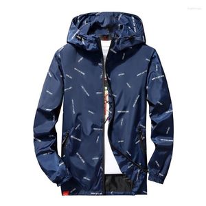 Herenjacks heren heren lente herfst heren jas zipper plus size windbreaker lange mouw lange mouw mannelijke capuchon kleding 4xl 6xl