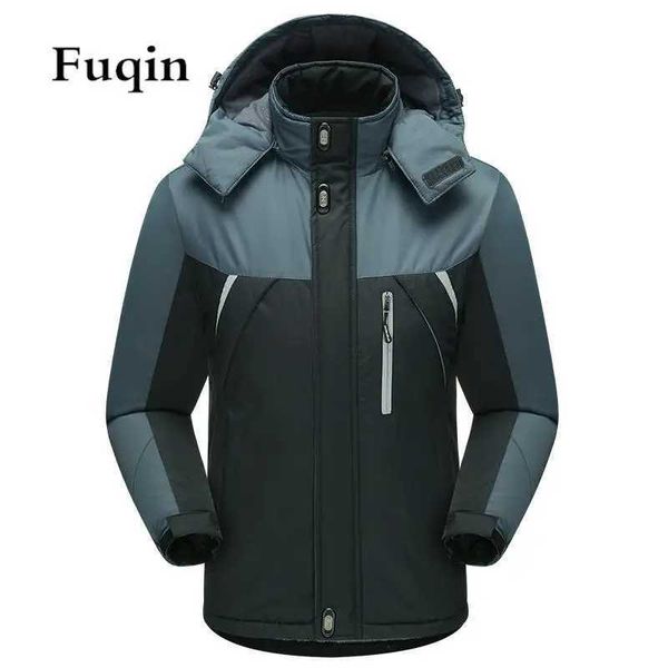 Chaquetas para hombres Chaquetas de esquí impermeables de montaña para hombres Cortavientos con capucha Impermeables a prueba de viento Abrigos de nieve cálidos para invierno Chaquetas bomber con forro polar J231116