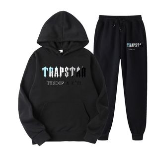 Vestes pour hommes Ensembles pour hommes Survêtement Trapstar Ensemble de 2 pièces Sweat à capuche ample Sweat-shirt en molleton Pantalon Costume Sweat à capuche Sportswear Jogging Vêtements Unisexe 230726