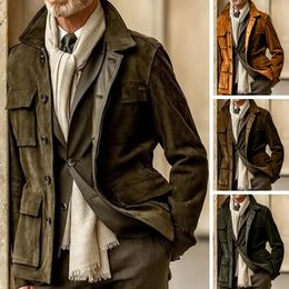 Vestes pour hommes printemps et automne vêtements de commerce extérieur européen américain pop daim manteau de mode décontracté 231122