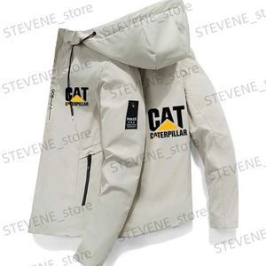 Chaquetas para hombres Mezclas de lana para hombres Caterpillar Aviator Man Chaqueta con cremallera a prueba de viento Primavera y otoño Estilo casual Oficina Moda Atmosférica Ropa deportiva para hombres T231121