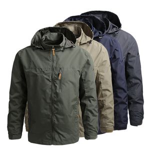 Chaquetas para hombres Hombres rompevientos Chaquetas de campo militar Ropa exterior para hombre Invierno Otoño Impermeable Piloto de vuelo Abrigo con capucha Hombres Caza Ropa del ejército 230912