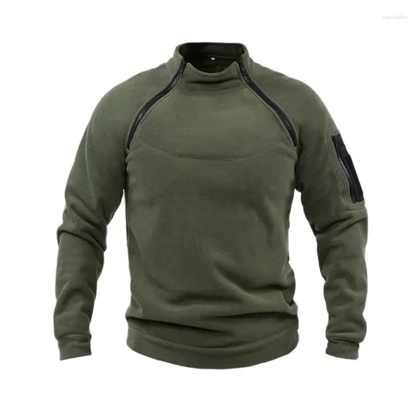 Chaquetas para hombres Hombres Invierno Chaqueta de lana Parka Abrigo Casual Táctico Ejército Outwear Grueso Cálido Bomber Militar Hombre Ropa