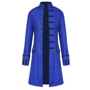 Herenjassen Heren Winter Halloween Warm Vintage Slipjas Gothic Victoriaans Middeleeuws Cosplay Kostuum Overjas Uitloper Smokingjassen