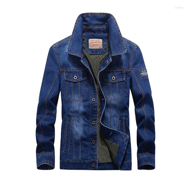 Vestes pour hommes Veste en jean pour hommes Plus Size M-4XL Bomber Men High Quality Cowboy Men's Jean Chaqueta Hombre