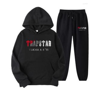 Hommes Vestes Hommes Fw22 Trapstar Hommes Femmes Survêtement Marque Imprimé Streetwear Sportswear Warmtwo Pièces Ensemble À Capuche Jogging À Capuche Dr Dhnqf