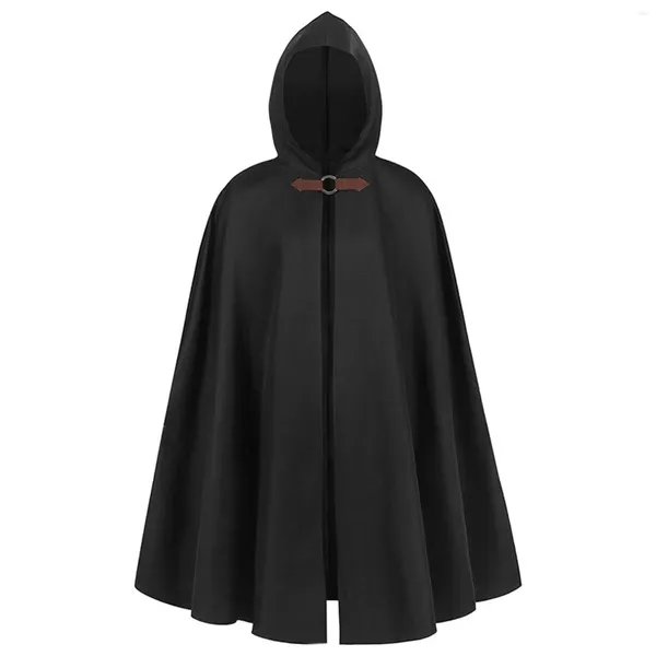 Jackets para hombres Halloween Halloween Cape Cape Chaqueta Medieval Stawl Bane Old Ranger Tops Chop Victorian Steampunk Cloak Cardigan