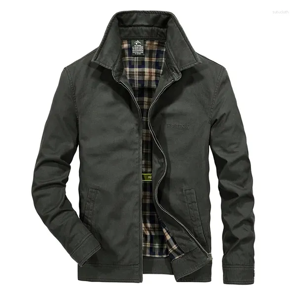 Chaquetas para hombres para hombre Sping otoño bombardero casual suelto más tamaño piloto abrigos al aire libre senderismo militar rompevientos táctico outwear