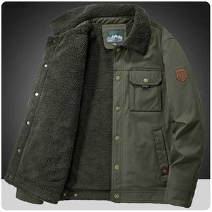Vestes pour hommes hommes en laine épaisse coton de camping militaire veste cargo veste en veste de poche