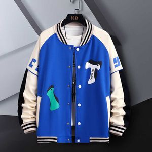 Chaquetas para hombres para hombres universidad chaqueta de béisbol hombres mujeres bordado vintage letras de mosaico Colegio abrigos de bombardero hip hop unisex klp6