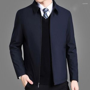 Vestes pour hommes Veste d'âge moyen et âgée Manteau ample Printemps Été Mince Casual Grand Papa Business