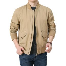 Militaire jas voor heren jassen heren lente en herfst cotton windbreaker piloot jas gereedschap vluchten voor mannen van mannen