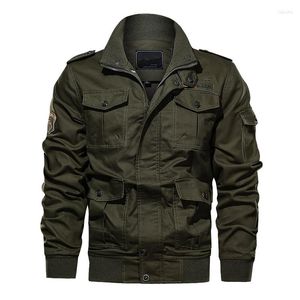 Hommes vestes militaire tactique veste hommes 2023 décontracté coton manteau multi-poches grande taille 6XL mâle armée broderie vol Bomber Hombre