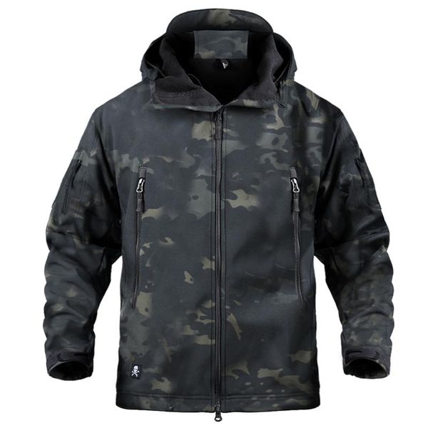 Chaquetas para hombres Chaqueta táctica militar de invierno Hombres Ejército CP Camuflaje Ropa Impermeable Cortavientos Multicam Fleece Bomber Coat ManMen's Ja